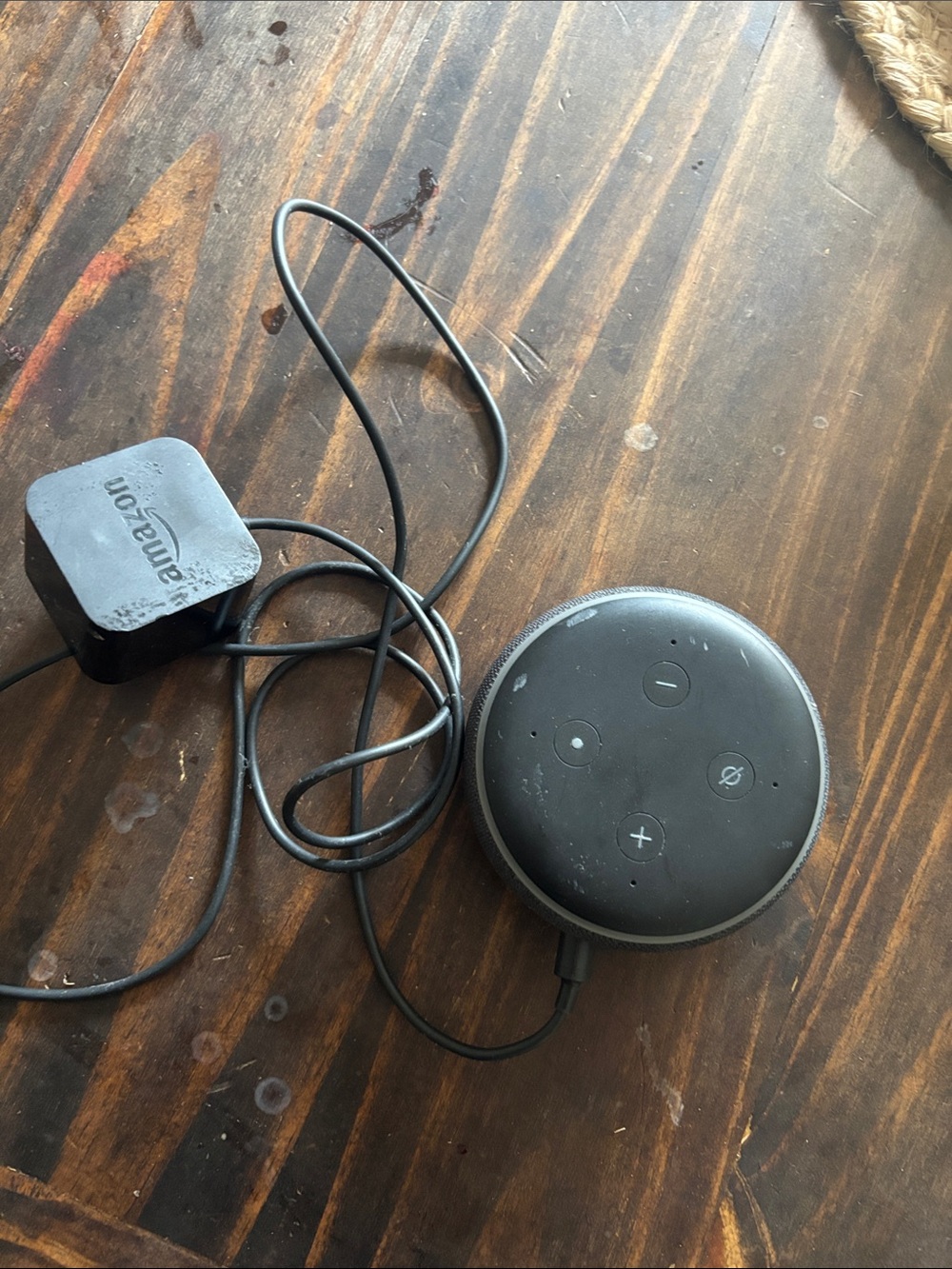 Amazon Black Smart Speaker with Power Adapter